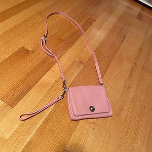 Pink cross body bag